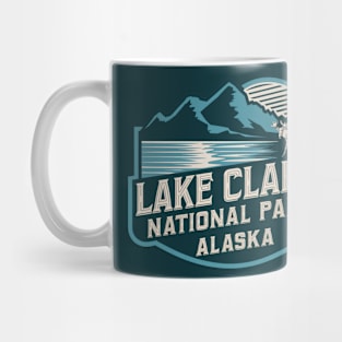 Lake Clark National Park Retro Emblem Mug